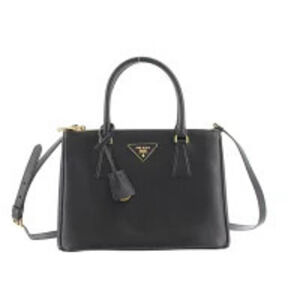 Prada Galleria Handbag Saffiano Leather Black